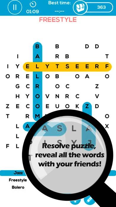 Word Search Puzzles: Brain Challenge Twist iPhone Screenshot