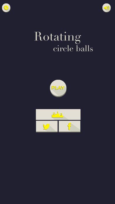 Rotating circle balls iPhone Screenshot