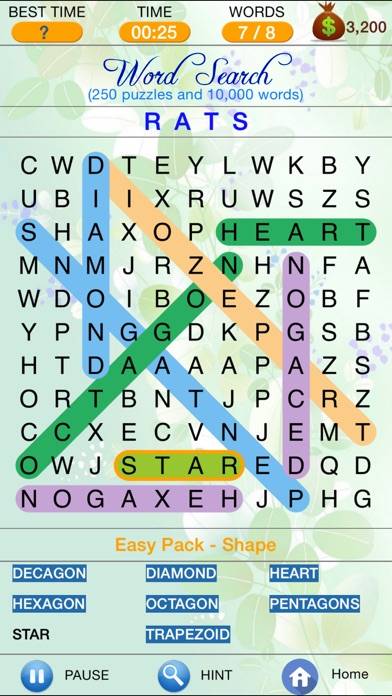 Word Search iPhone Screenshot