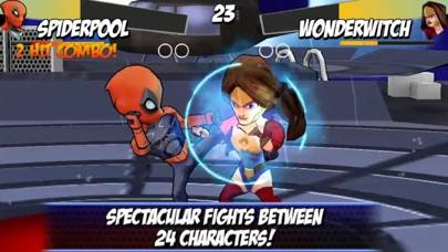Superhero free fighting games avengers battle iPhone Screenshot