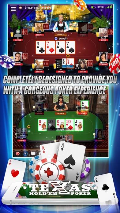 Texas Hold'em Poker plus iPhone Screenshot