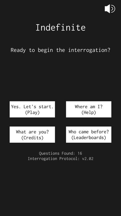 Indefinite: Interrogation Game iPhone Screenshot