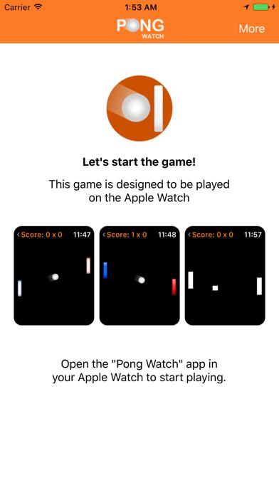 Pong Watch iPhone Screenshot