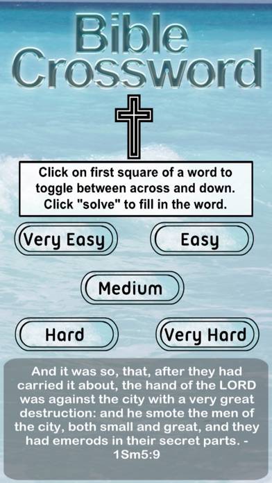 Bible Crossword Paid iPhone Screenshot