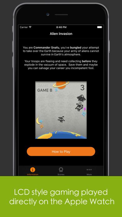 LCD Games: Alien Invasion iPhone Screenshot