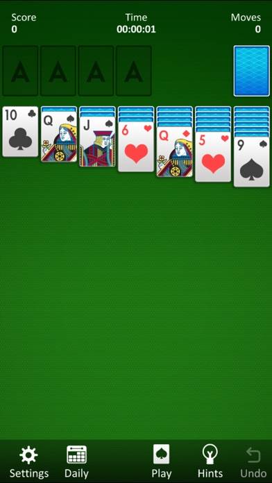 Classic Solitaire! iPhone Screenshot
