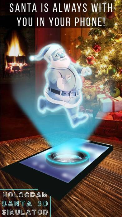 Hologram Santa 3D Simulator iPhone Screenshot