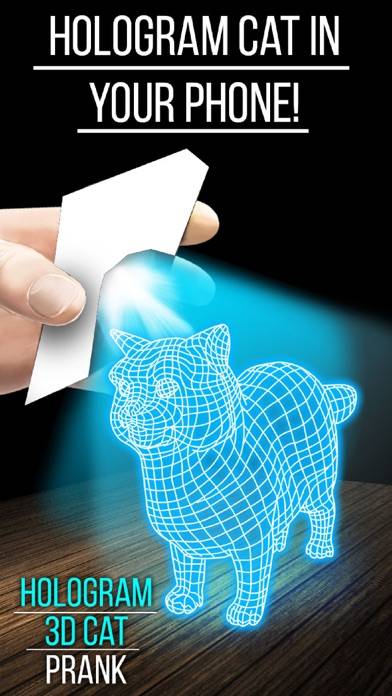 Hologram 3D Cat Prank iPhone Screenshot