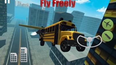 Flying Car Simulator 3D: Stunt Bus iPhone Screenshot