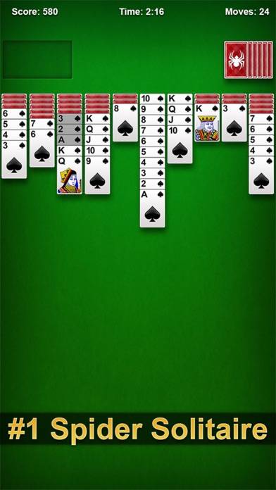 Spider Solitaire Pro ▻ iPhone Screenshot