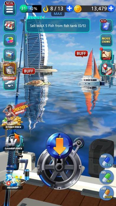 Fishing Hook iPhone Screenshot
