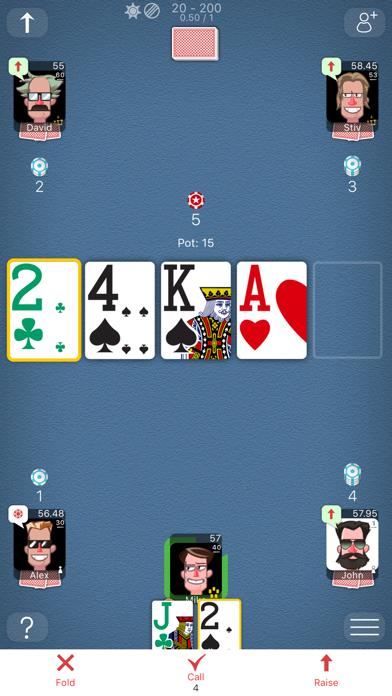 Poker Online Games iPhone Screenshot