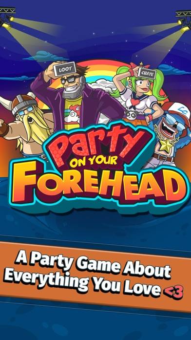 Word Gush: Party On Your Forehead! iPhone Screenshot