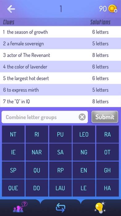 7 Words Puzzle iPhone Screenshot