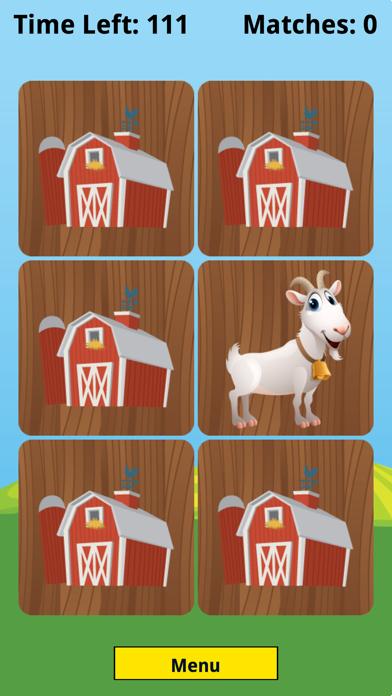 Farm Animal Picture Match iPhone Screenshot