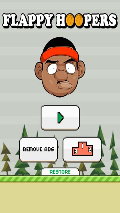 Flappy Hoopers: The Shooting Basketball Players iPhone Screenshot