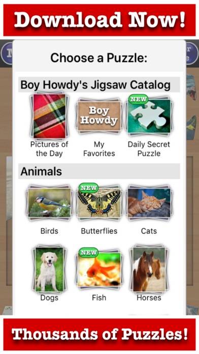 Totally Free Jigsaw Puzzles! iPhone Screenshot