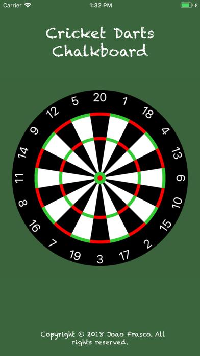 Cricket Darts Chalkboard iPhone Screenshot