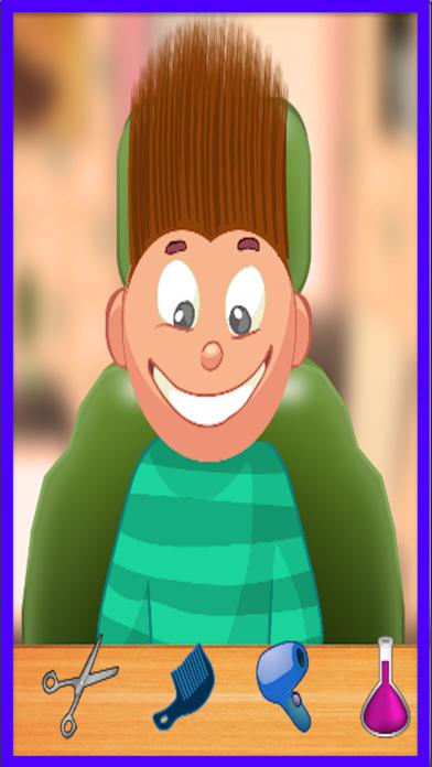 crazy barber shop iPhone Screenshot