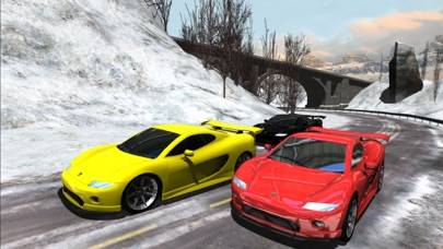 Sports Cars Racing Winter iPhone Screenshot