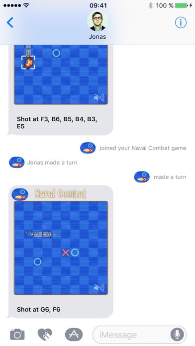 Naval Combat for iMessage iPhone Screenshot