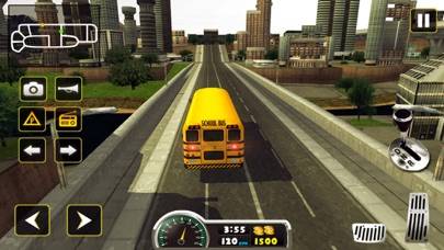 School bus driving simulator 3D pro iPhone Screenshot