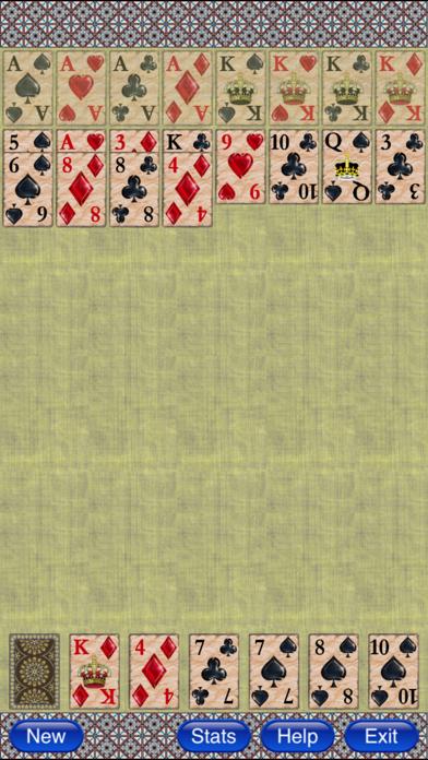 Algerian Patience Solitaire iPhone Screenshot