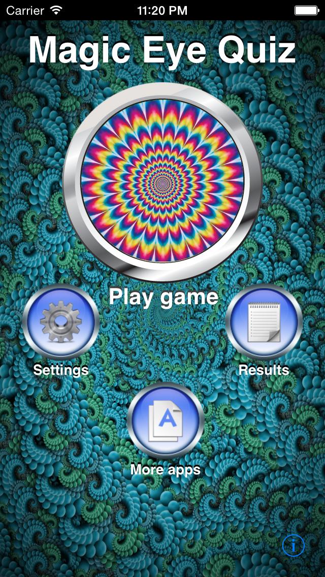 A Magic Eye Stereogram Quiz iPhone Screenshot