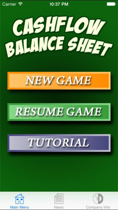 Cashflow Balance Sheet iPhone Screenshot