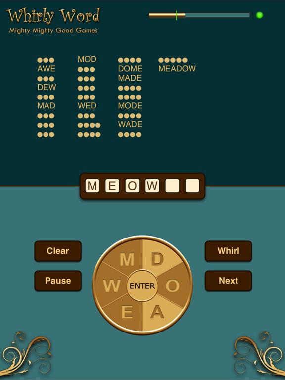 Whirly Word HD iPhone Screenshot