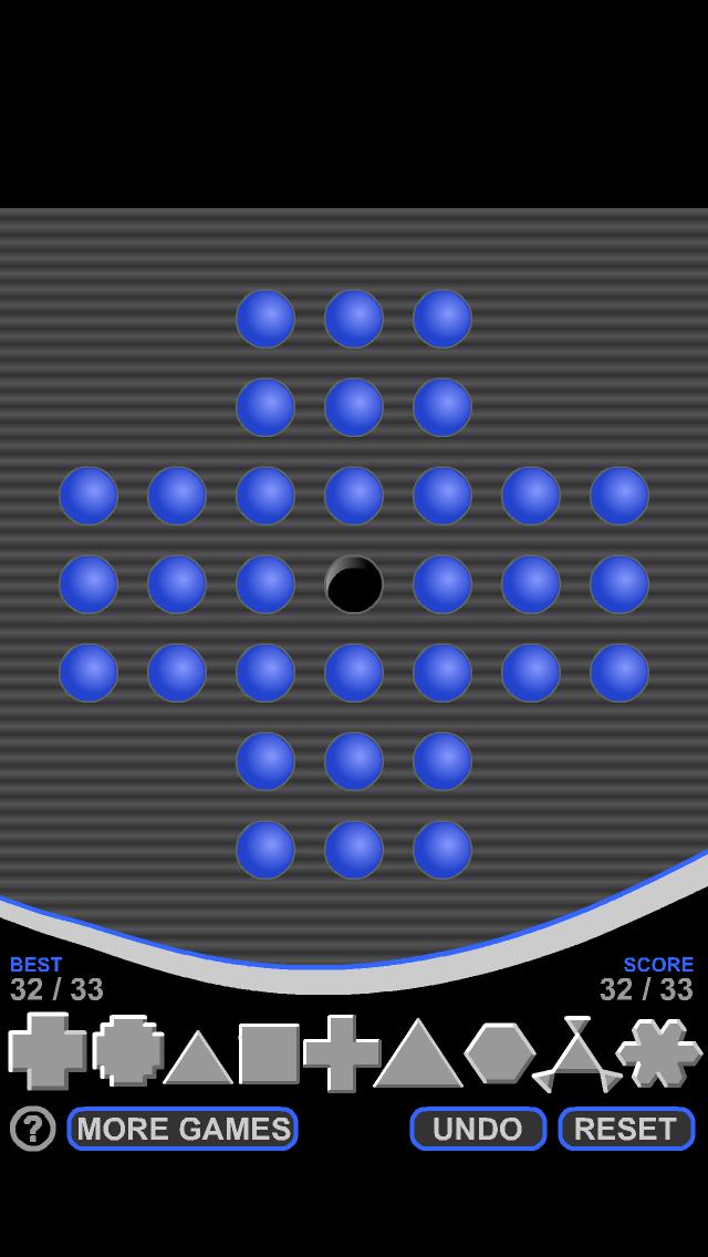 Peg Solitaire by CleverMedia iPhone Screenshot