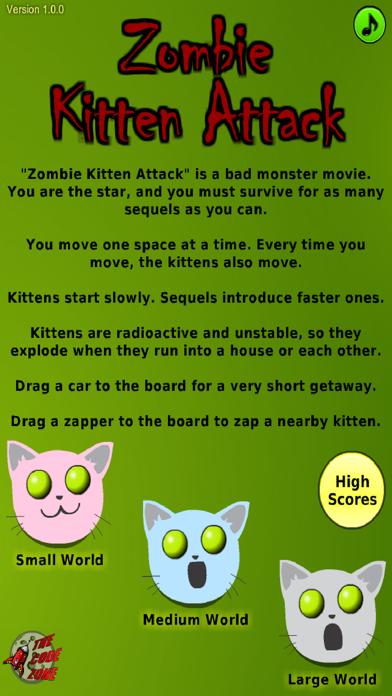 Zombie Kitten Attack iPhone Screenshot