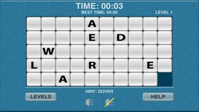 States & Capitals Word Slide Puzzle iPhone Screenshot