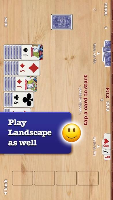 ▻Solitaire plus iPhone Screenshot