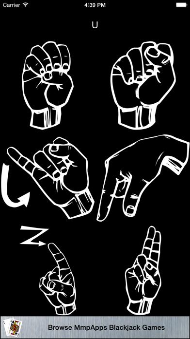 3Strike American Sign Language Fingerspelling iPhone Screenshot