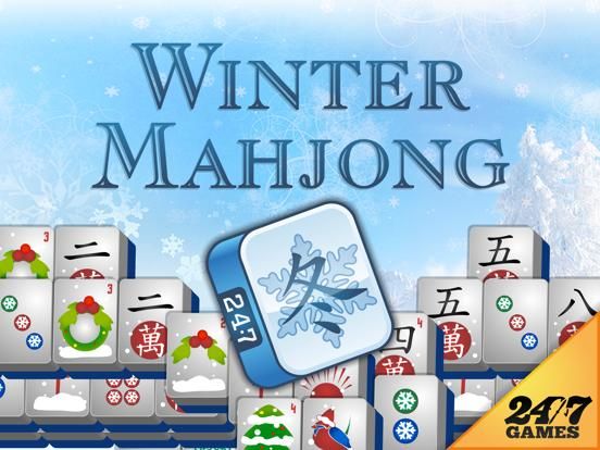 Winter Mahjong AD FREE iPhone Screenshot