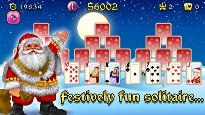 Christmas Solitaire Tri-Peaks iPhone Screenshot