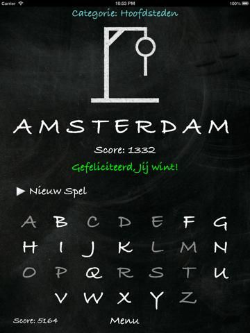 Galgje (Nederlands) iPhone Screenshot