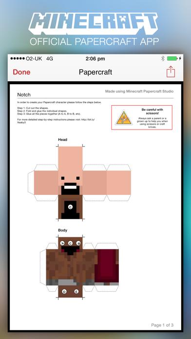 Minecraft papercraft Screenshot  minecraft android Studio app Papercraft