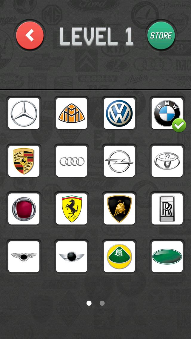 Car Brands Quiz iPhone Screenshot