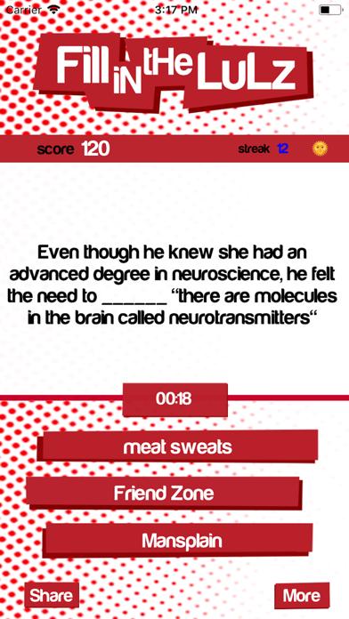 Fill in the Lulz iPhone Screenshot