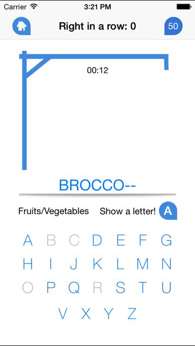 Hangman for FREE! iPhone Screenshot