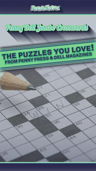Penny Dell Jumbo Crosswords iPhone Screenshot