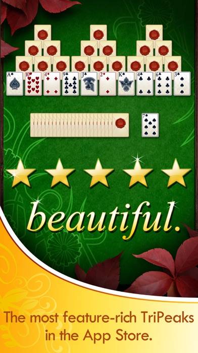TriPeaks Solitaire Deluxe iPhone Screenshot