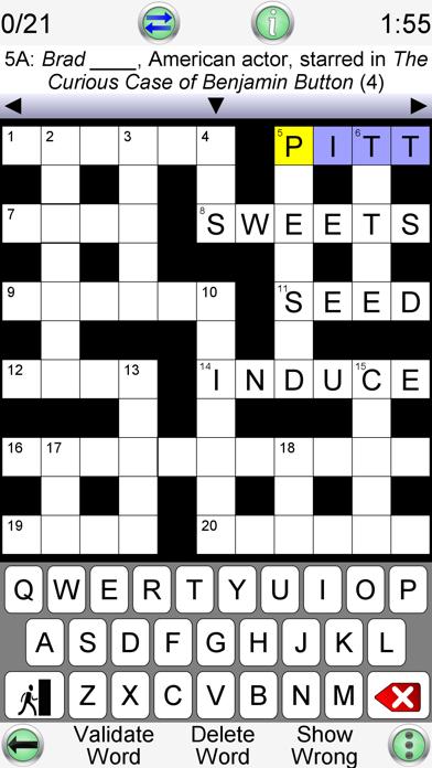 Crossword Unlimited iPhone Screenshot
