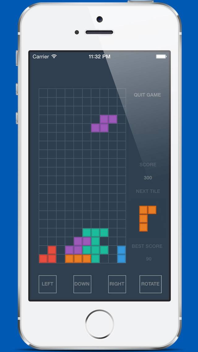 Flatris iPhone Screenshot
