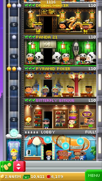 Tiny Tower Vegas iPhone Screenshot