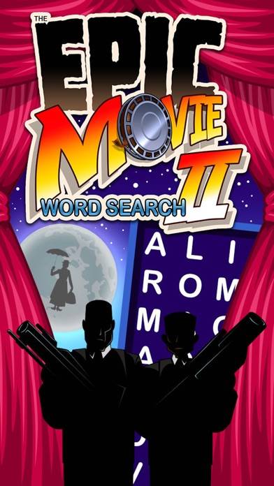 Epic Movie Word Search II iPhone Screenshot