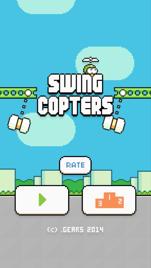Swing Copters iPhone Screenshot