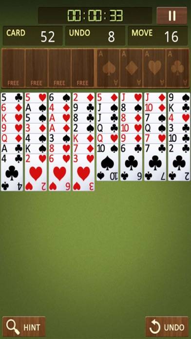 Freecell Solitaire king iPhone Screenshot